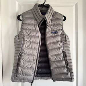 Patagonia Women's Gray Down Quilted Vest